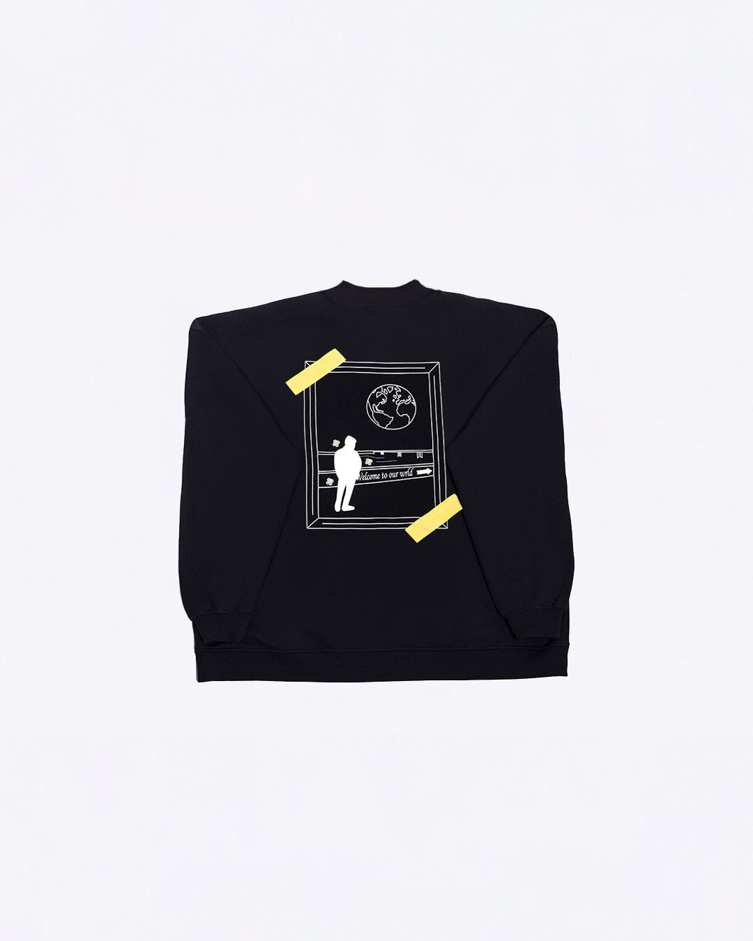 Crewneck noir - "Welcome to our world"